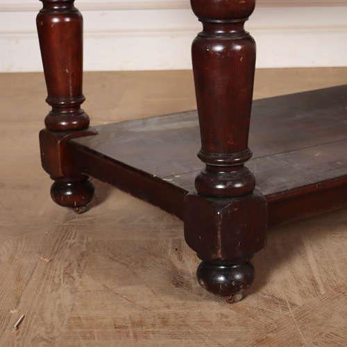 English Mahogany Drapers Table For Sale - Image 4 of 12