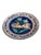 2000 - 2009 Vintage Hand-Painted Mediterranean Ceramic Wall Plate - Bird & Tulip Motif For Sale - Image 5 of 12