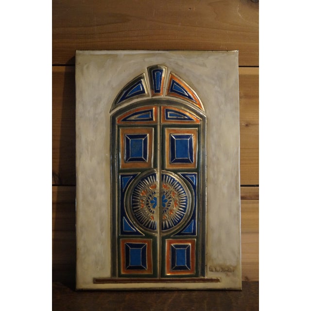 1970s 1970s Bahia Brazil Copper Relief Church Wall Art - Signed Beto Simoes For Sale - Image 5 of 9