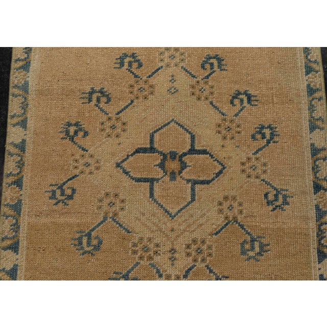 Turkish Mini Rug Oriental Hand Knotted Vintage Rug 1'9" x 3'7" #21231 For Sale - Image 4 of 8