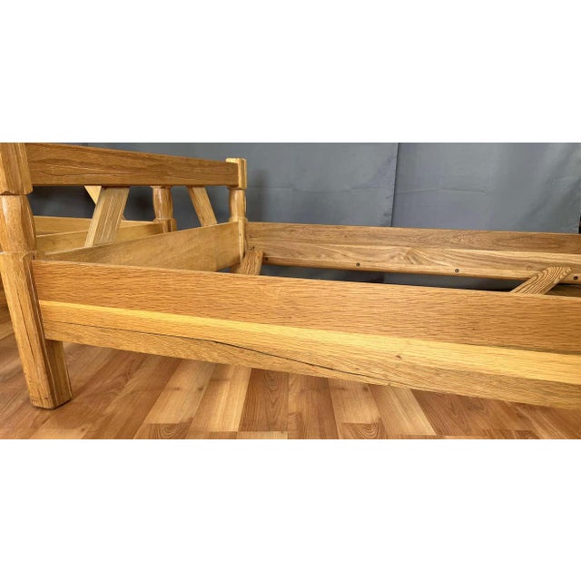 Pair Western Style A, Brandt "Ranch Oak" Twin Bed Frames Chairish