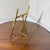 Metal 1970s Mid-Century Modern Miniature Brass Easel For Sale - Image 7 of 7