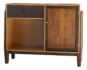 Artisan Made Repurposed and Modern Wood Cabinet