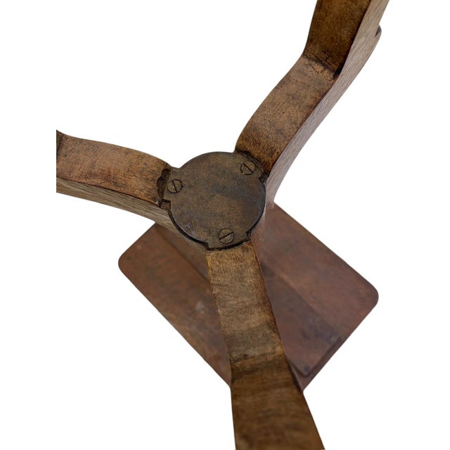 Antique Oak Sewing Side Table, 1900s For Sale - Image 9 of 10