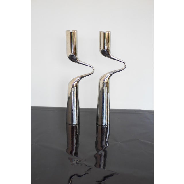 Vintage Sculptural Candleholders by Mikaela Dörfel, 2000s, Set of 2 For Sale - Image 4 of 17