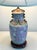 Chinese Vintage Chinese Porcelain Floral Lamp With Dragon Relief For Sale - Image 3 of 12