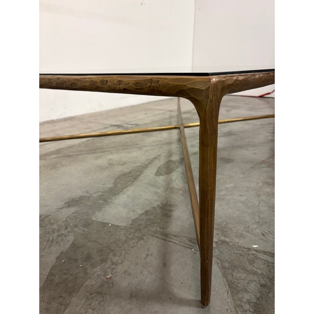 Rh Modern Thaddeus Glass Rectangular Coffee Table For Sale In Los Angeles - Image 6 of 9