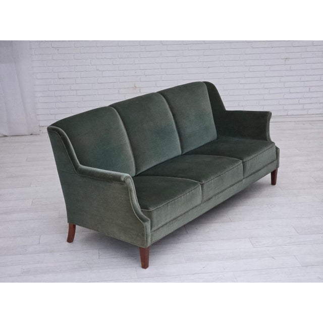 Mid-Century Modern Vintage Danish Three-Seater Sofa, 1960s For Sale - Image 3 of 18