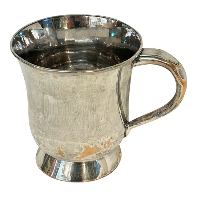 Victorian English Silver Plate Tankard by the Nottingham Electroplating Co. C. 1890 England For Sale