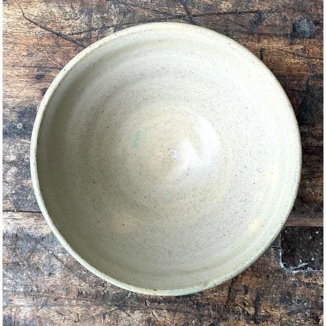 Vintage Studio Pottery Green Bowl For Sale - Image 4 of 13