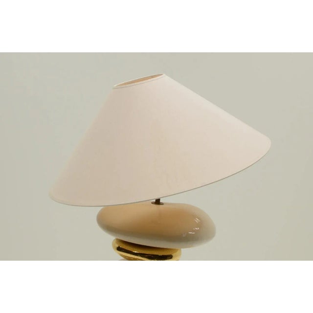 Large Pebble Table Lamp by François Chatain, France, 1980s For Sale - Image 5 of 6