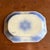 Blue Antique Gaudy Welsh Crescent Pinwheel Flow Blue Small Platter, Circa 1840s For Sale - Image 8 of 12