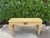 Ethan Allen Vintage Sculptural Rattan Console Table With Glass Top For Sale - Image 4 of 13