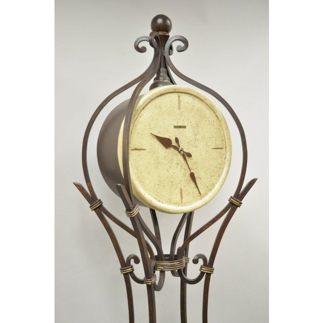 Howard Miller Vercelli Grandfather Clock Tall Wrought Iron Standing