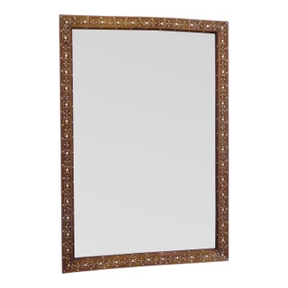 Vintage Bone Inlay Mirror For Sale