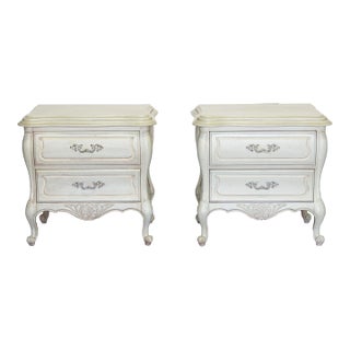 Vintage French Style Pale Green Nightstands For Sale