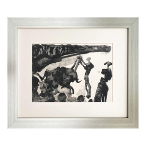 Pablo Picasso Toros Y Toreros 8 Dated 3-4-59 Framed