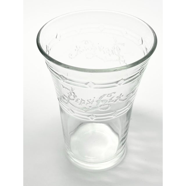 1970s Vintage “Pepsi-Cola” Set of 6 Tumbler Soda Drinking Glasses For Sale In Dallas - Image 6 of 6