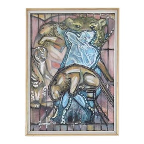 The Lion Tamer, 1970, Mixed Media, Framed For Sale