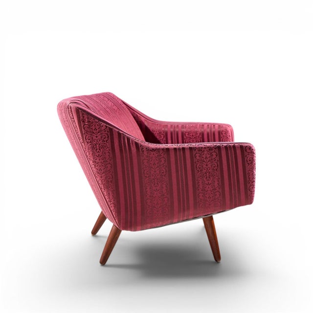Brown Georg Thams Mid Century Danish Teak Curved Sofa For Sale - Image 8 of 9