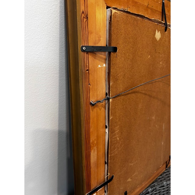 Wood Vintage 1940 Oil Portrait of Boy, Signed R. Blackmon, Original Gilt Frame For Sale - Image 7 of 11