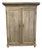 Antique French Provincial Farmhouse Weathered Wood Armoire For Sale