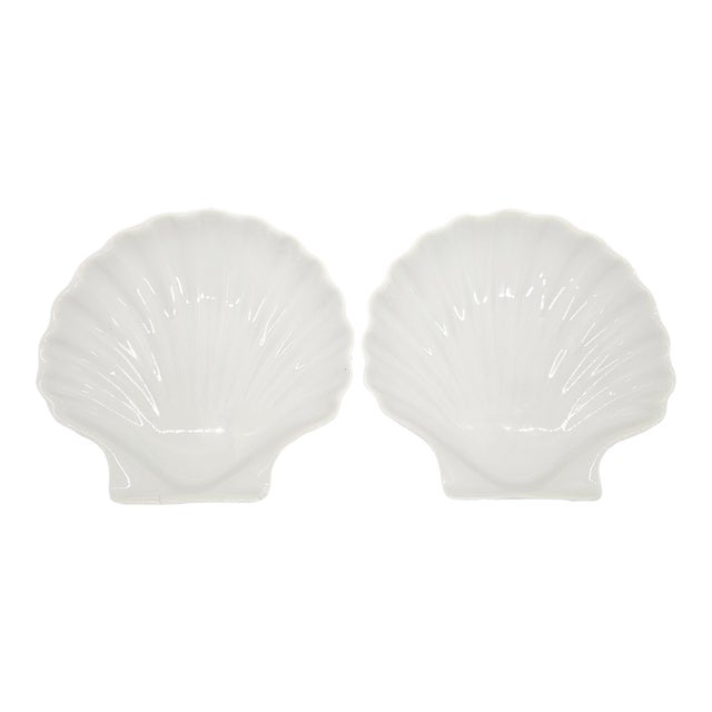 Vintage Contemporary Dansk International Design France Clam Shell Trinket Dishes (Set of 2) For Sale