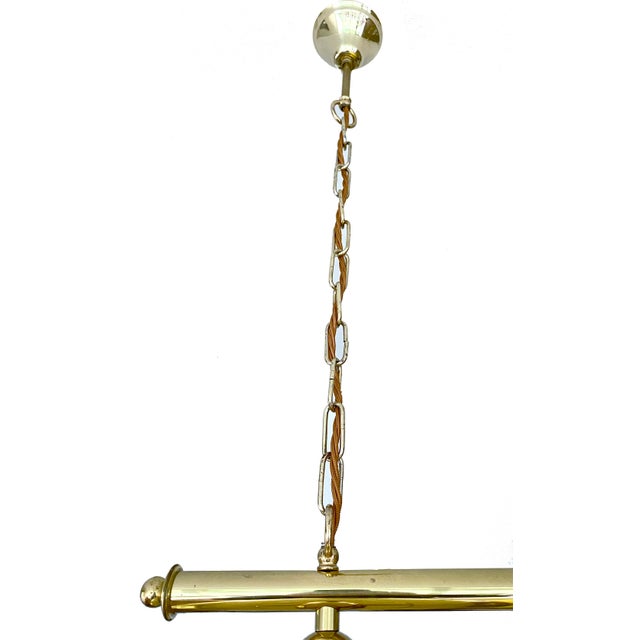 Large Vintage Pendant Light in Brass from Honsel, 1960s For Sale - Image 12 of 18