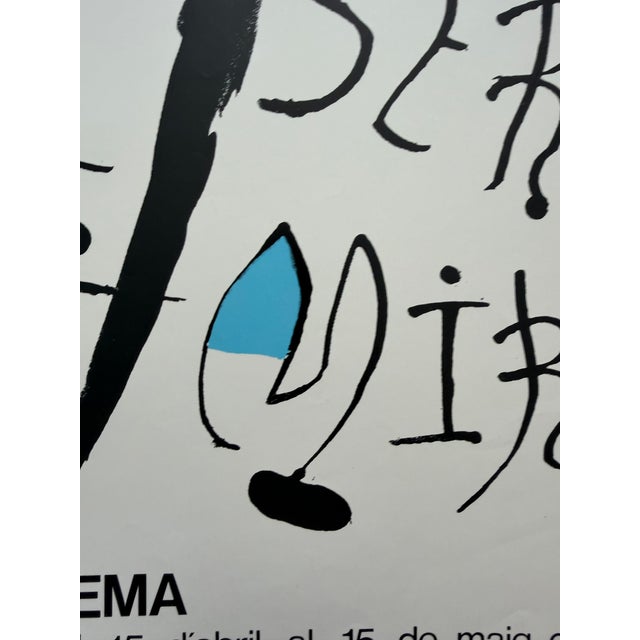 Black Joan Miró (1893–1983) – Galería Artema Barcelona 1980 – Original Vintage Exhibition Poster For Sale - Image 8 of 10