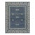 Rug & Kilim’s Khotan Style Rug in Blue With Geometric Patterns For Sale