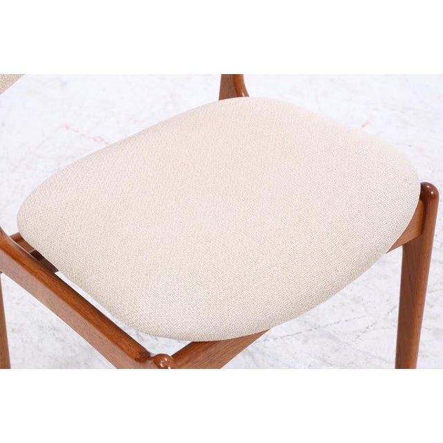 Brown Mid-Century Danish Teak Model 49 Chairs by Erik Buch for Od Møbler, Set of 4 For Sale - Image 8 of 14