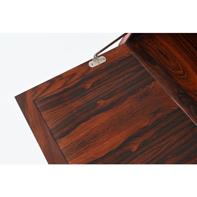 Brown Secretary in Rosewood by H.W. Klein for Bramin, Denmark, 1960s For Sale - Image 8 of 18