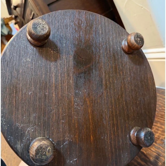 Vintage Monumental Bobbin-Turned Wood Display Pedestal or Plant Stand, 37.5” For Sale - Image 17 of 18