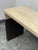 Design Plus Gallery presents a Modern Bespoke Waterfall Console Table. This contemporary console pairs a pale wood grain...