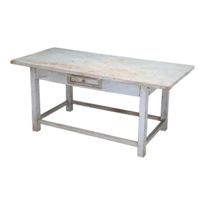 Antique Swedish Painted Table That Would Make for a Great Looking Kitchen Island