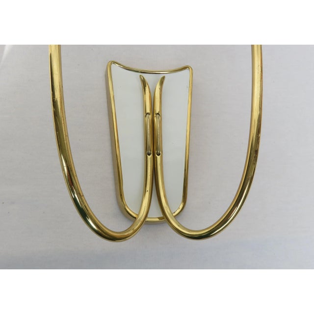 Italian Brass Wall Lights, 1950s, Set of 2 For Sale - Image 12 of 14