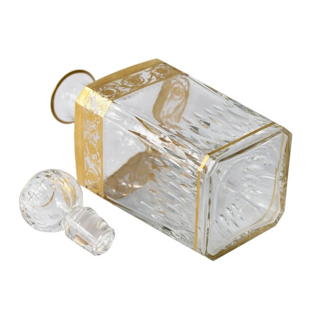 2000 - 2009 French Saint Louis Crystal Thistle Whiskey Carafe For Sale - Image 5 of 9