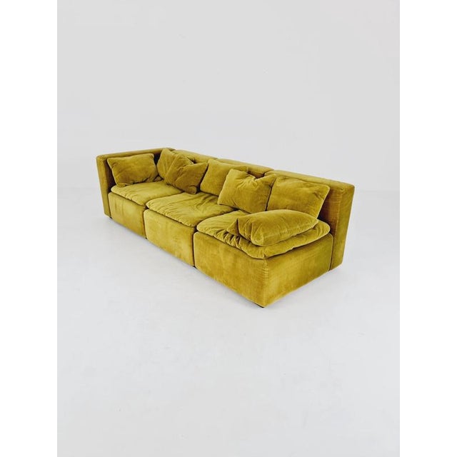 Late 20th Century Mid-Century Green Modular Sofa from Cor, 1970s, Set of 3 For Sale - Image 5 of 18
