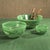 The Delphine Glass Serving Bowl showcases a stunning blend of color with its vibrant swirl design that covers the entire...