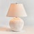 With a coldpaint textured body and light linen shade, this lamp is a handsome fixture. Just under 15 inches tall, it, s...