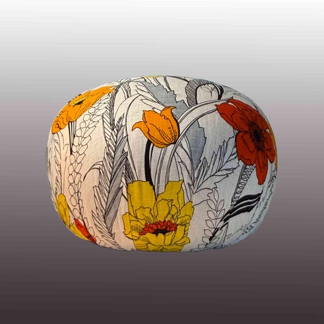 1980s Vintage Bernhardt Seating - Custom Upholstered Poufs - A Pair For Sale - Image 5 of 7