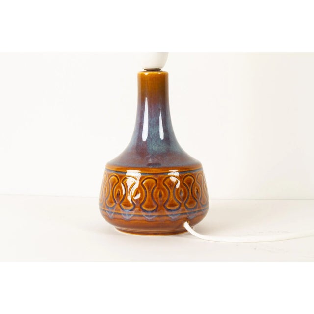 Mid-Century Modern Vintage Danish Ceramic Table Lamp from Søholm, 1960s For Sale - Image 3 of 13