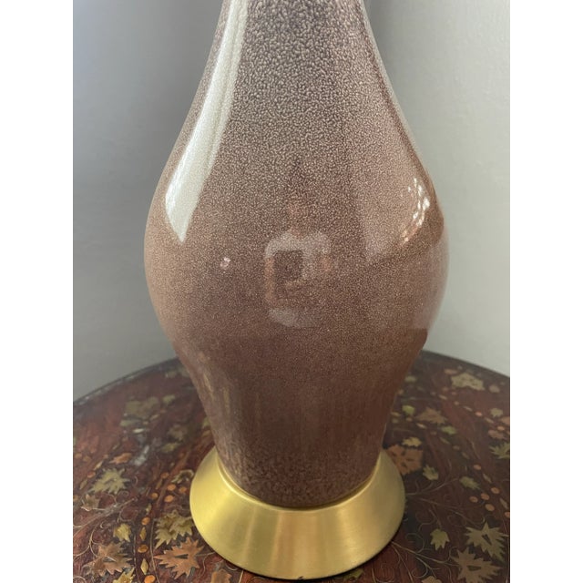 Mid-Century Modern Mid 20th Century Scandinavian Ceramic Table Lamp For Sale - Image 3 of 11