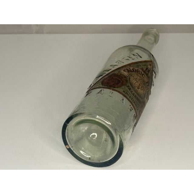 Transparent Antique Caloric Punch Liqueur Bottle: P. A. Larsen Paris 1878 For Sale - Image 8 of 10