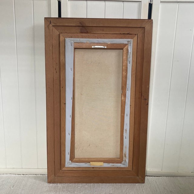 Mid-Century Modern Pastoral Forest Landscape Oil Painting - Gilded Frame For Sale - Image 9 of 12