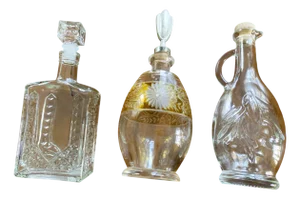 Glass Carafes, 1960s-1980s, Set of 3