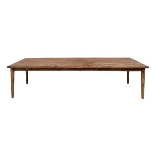 Vintage Farmhouse Table in Pine, 1970 For Sale