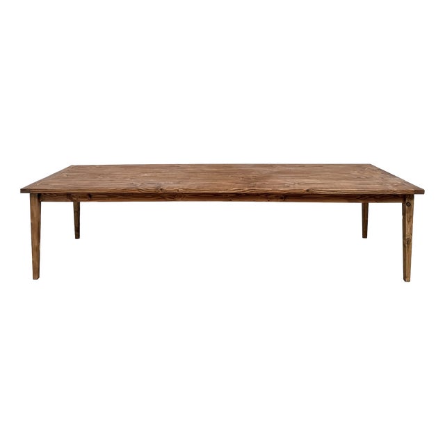 Vintage Farmhouse Table in Pine, 1970 For Sale