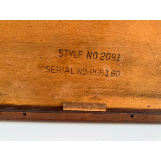 1950’s American Mod Century Modern Walnut Coffee Table With Atomic Tile Inserts For Sale - Image 9 of 9