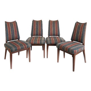 1960s Attributed to John Keal Brown Saltman Dining Chairs, Set of Four For Sale